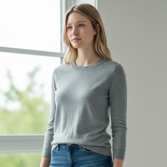 J. Crew Sweaters - J. Crew Heather Gray Merino Wool Sweater